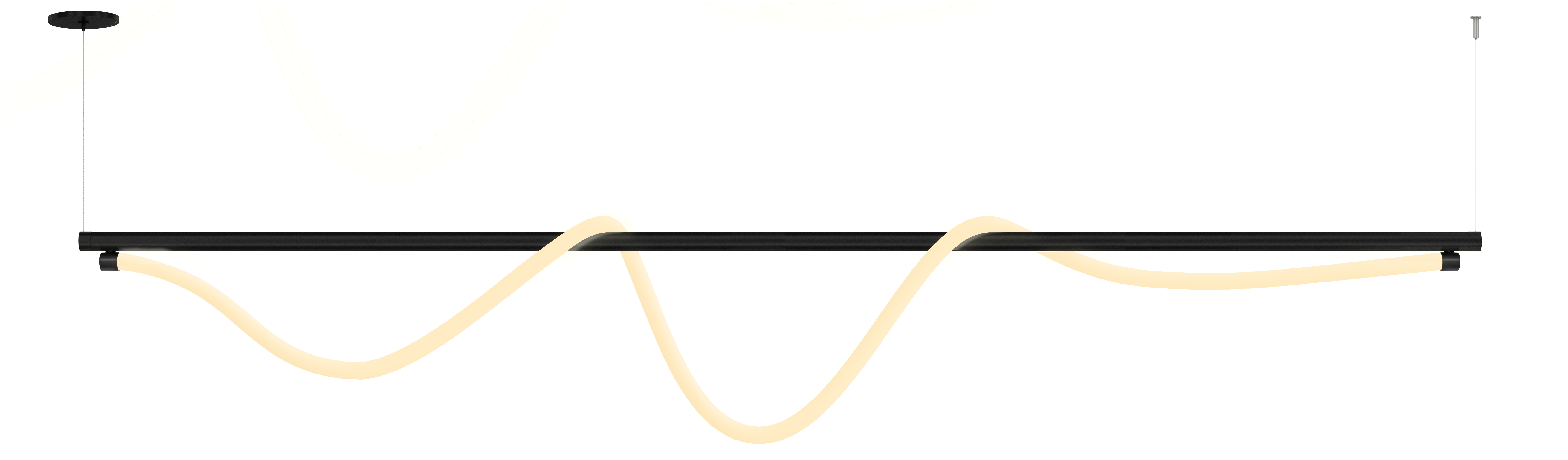 Flow Suspension Track br   End Feed br   Remote Power br   Static White And Warm Dim