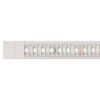 Light Channel Complete Fixture 0.6" Recessed Millwork 24VDC, Static White<br />Clear Lens, White Louver - Click to Enlarge