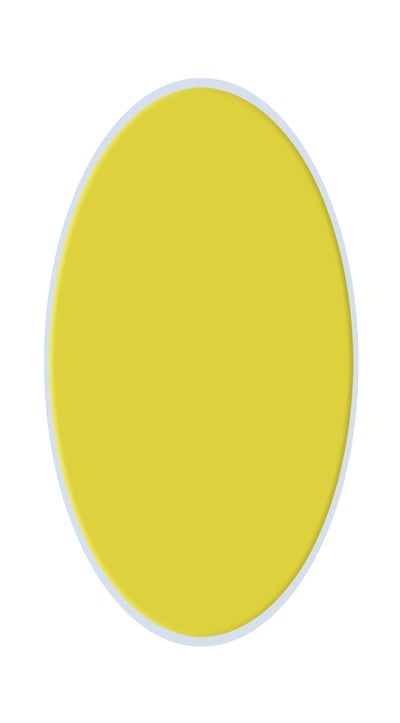 Dichroic Glass Lens - Yellow