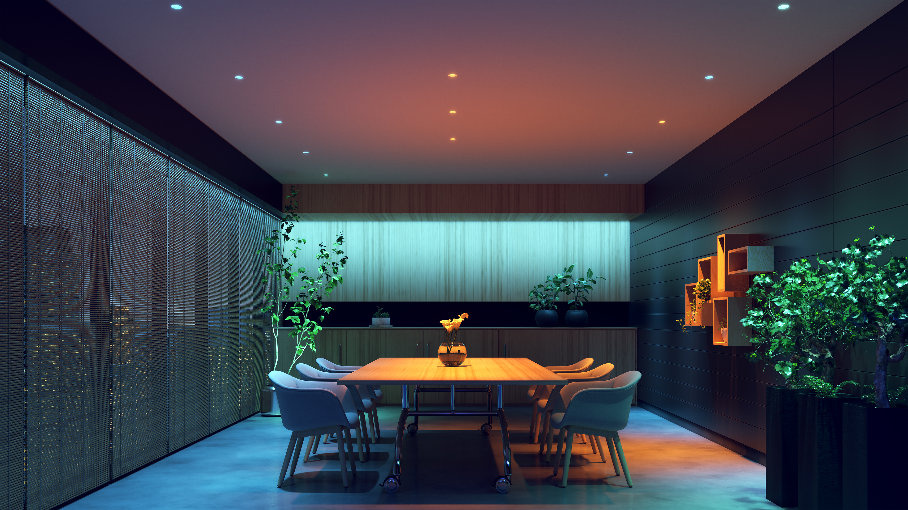 Light Channel 0.6" Recessed Millwork 24VDC Recessed 5 Channel Wireless Control, TruColor&trade; RGBTW