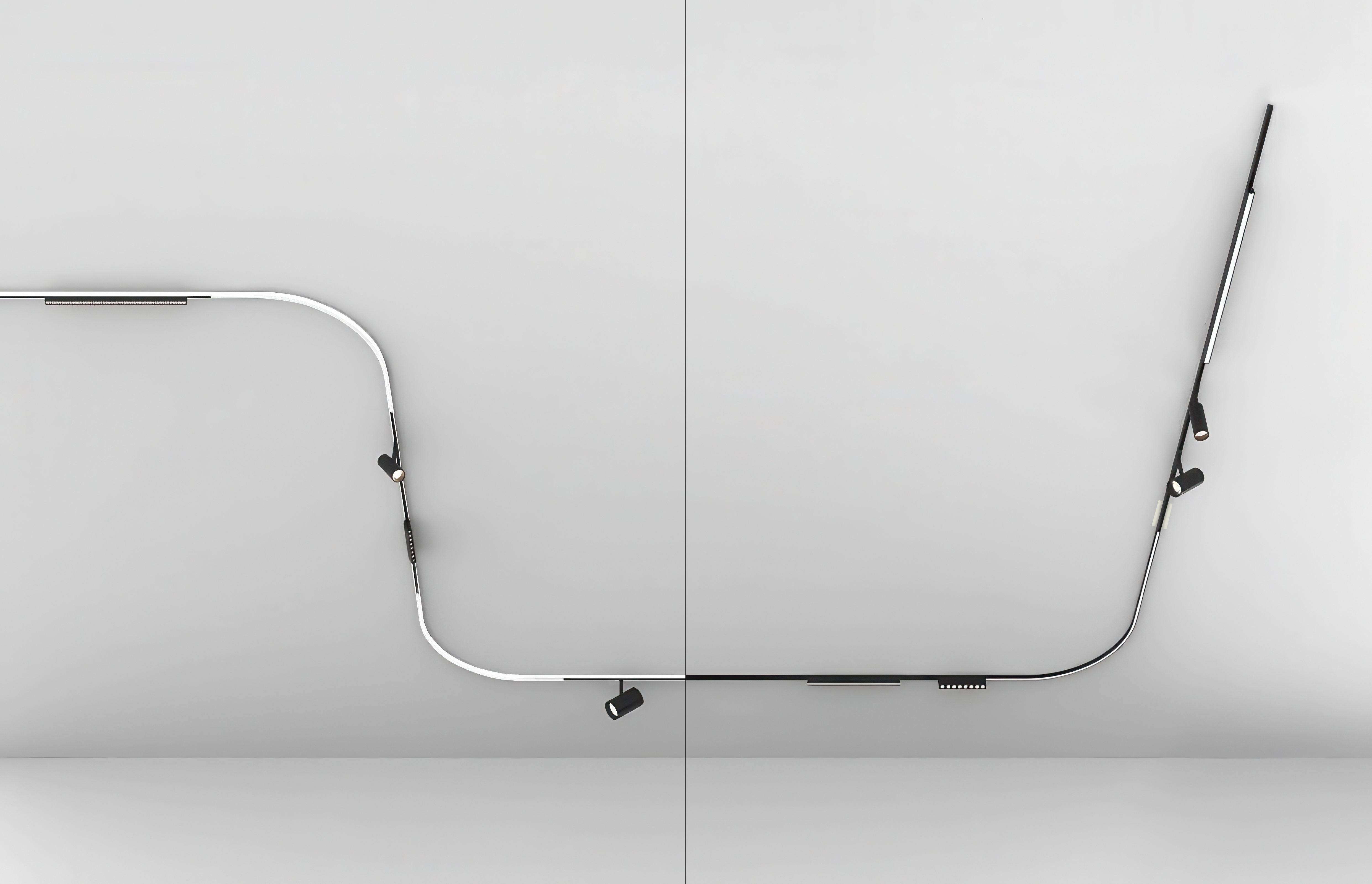 MTC48 MicroTrack&trade; Ceiling Mount 48VDC CLASS 2, Ceiling Mount Track System