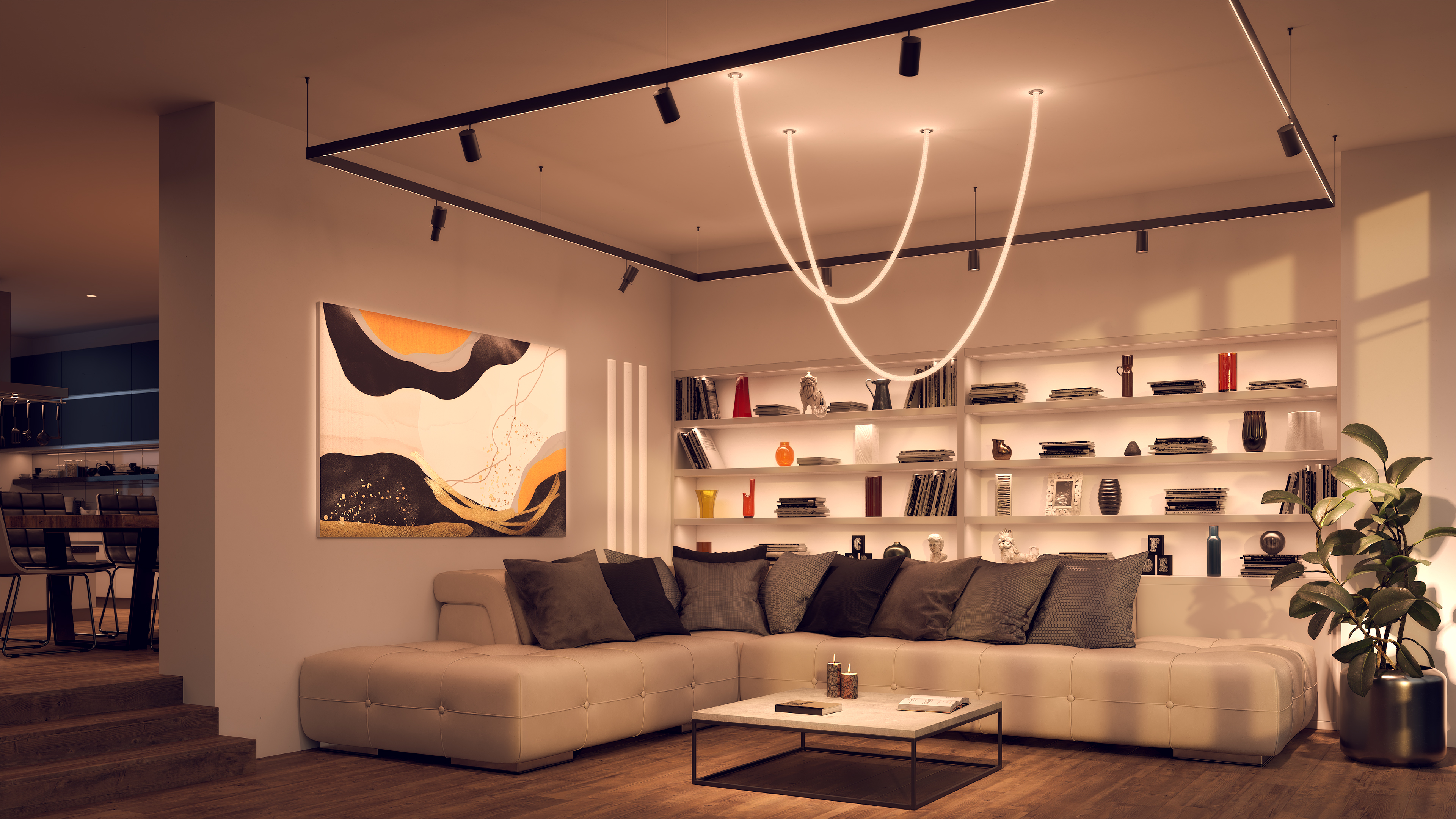 MTHL48 MicroTrack&trade; HiLo 48VDC CLASS 2, Two Circuit, Suspension Track System