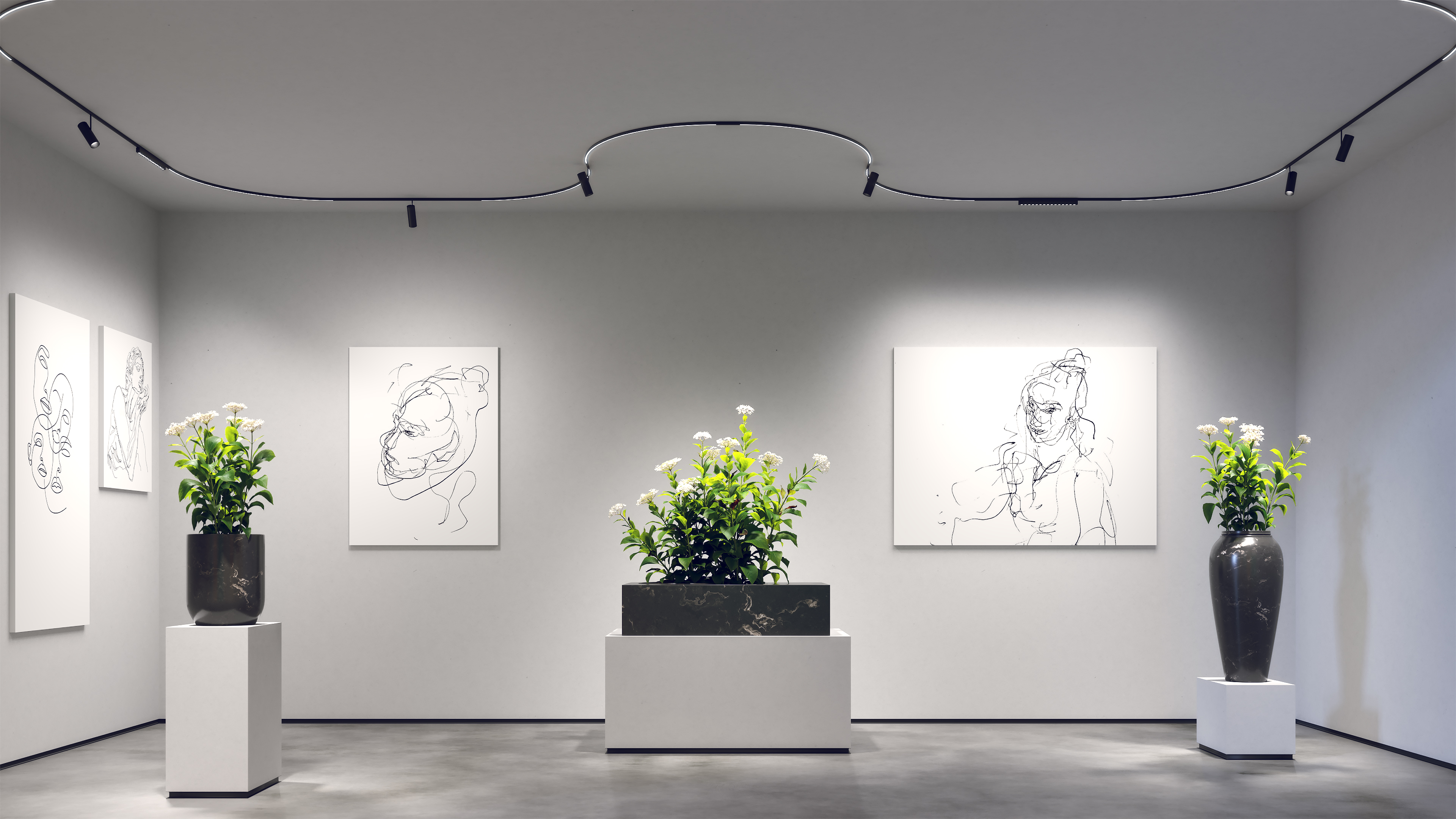 MTC48 Micro Track 48VDC Class 2, Ceiling Mount Track System