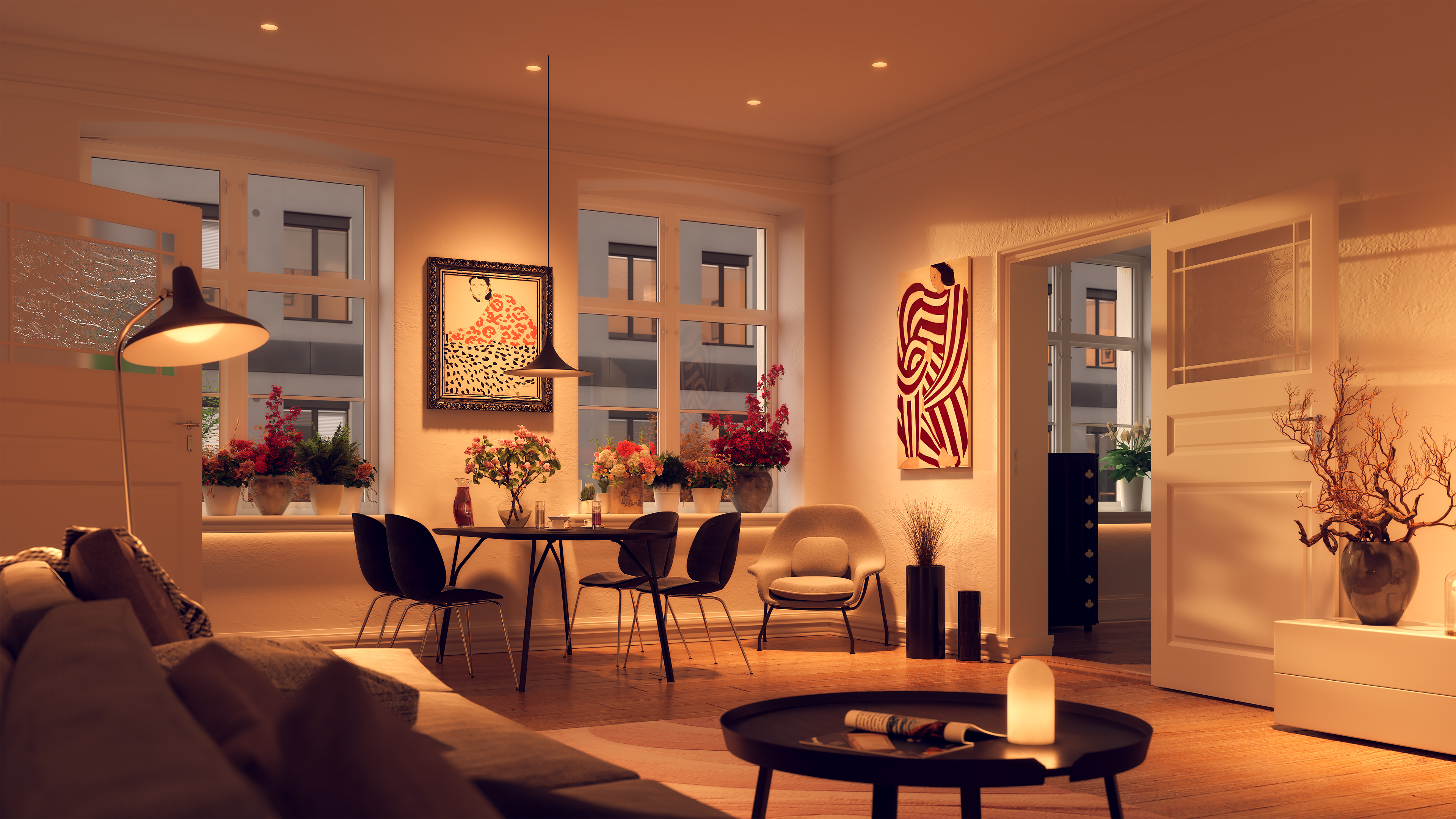 Luca 2.7" DMX/DALI TruColor&trade; RGBTW 48V Class 2, Recessed Wall Wash Downlights - Click to Enlarge