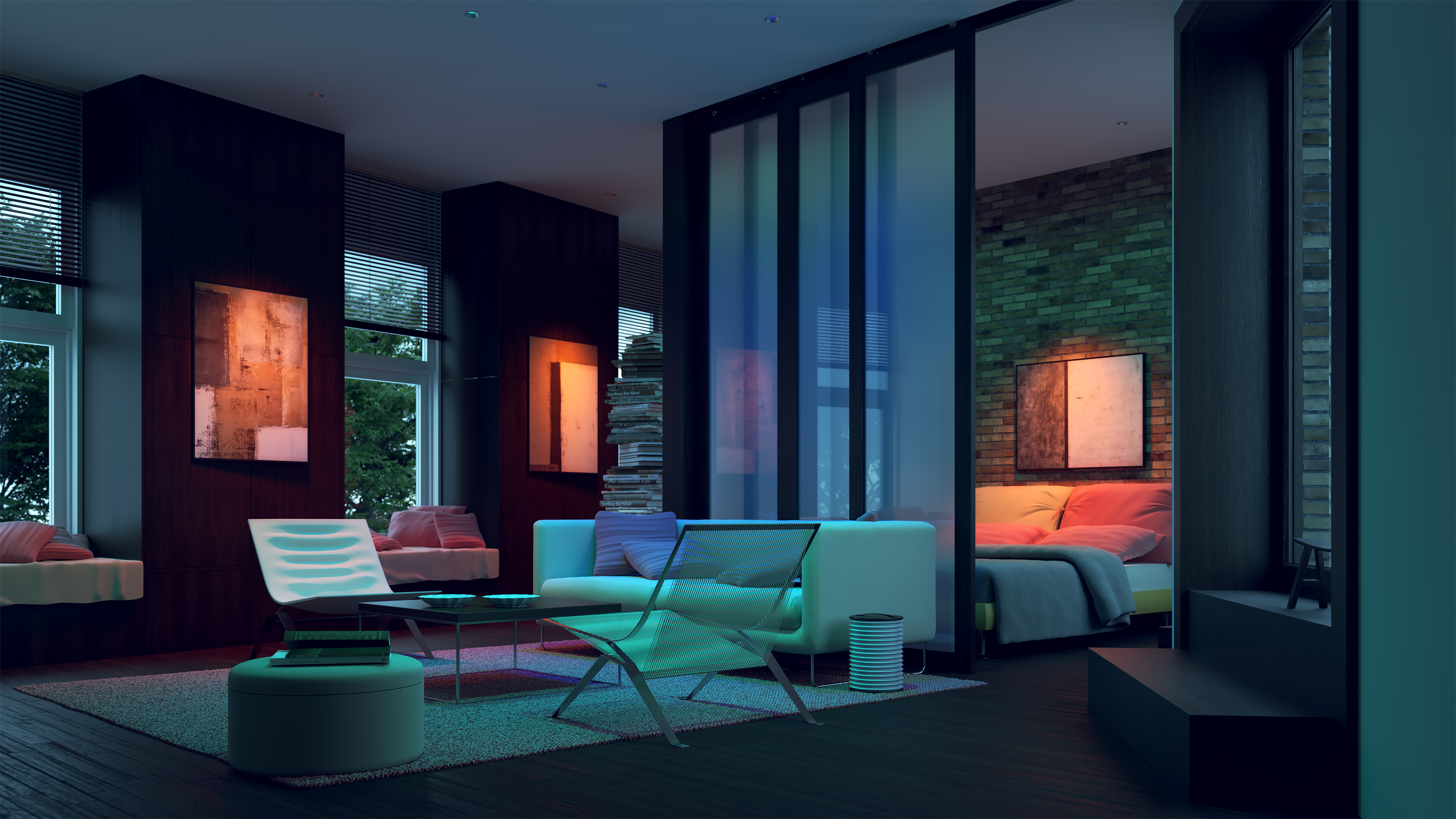 Luca 2.7" DMX/DALI TruColor&trade; RGBTW 48V Class 2, Recessed Wall Wash Downlights - Click to Enlarge