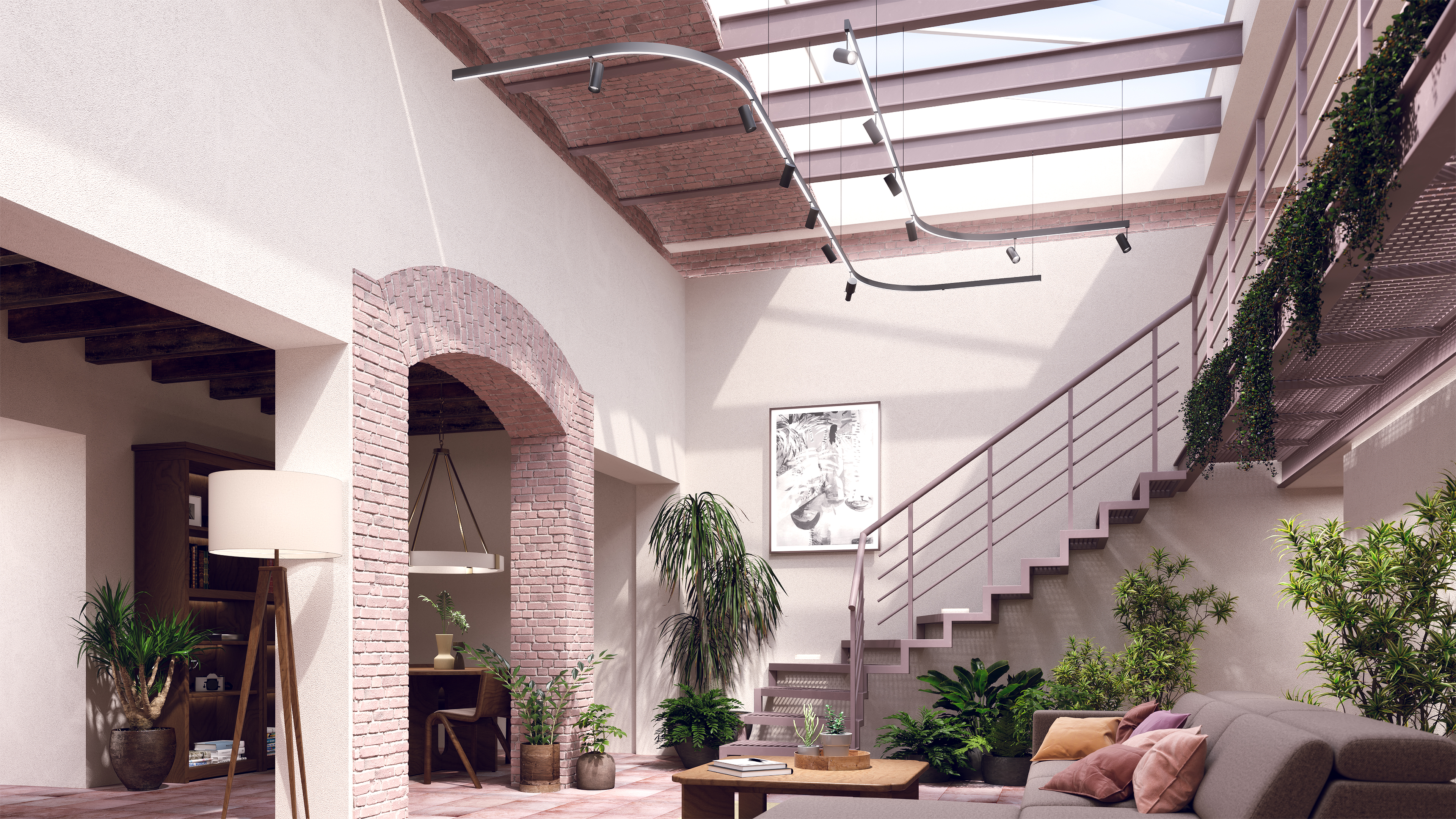 MTGS48 MicroTrack&trade; Groove 48VDC Class 2, Single Circuit, Suspension Track System - Click to Enlarge