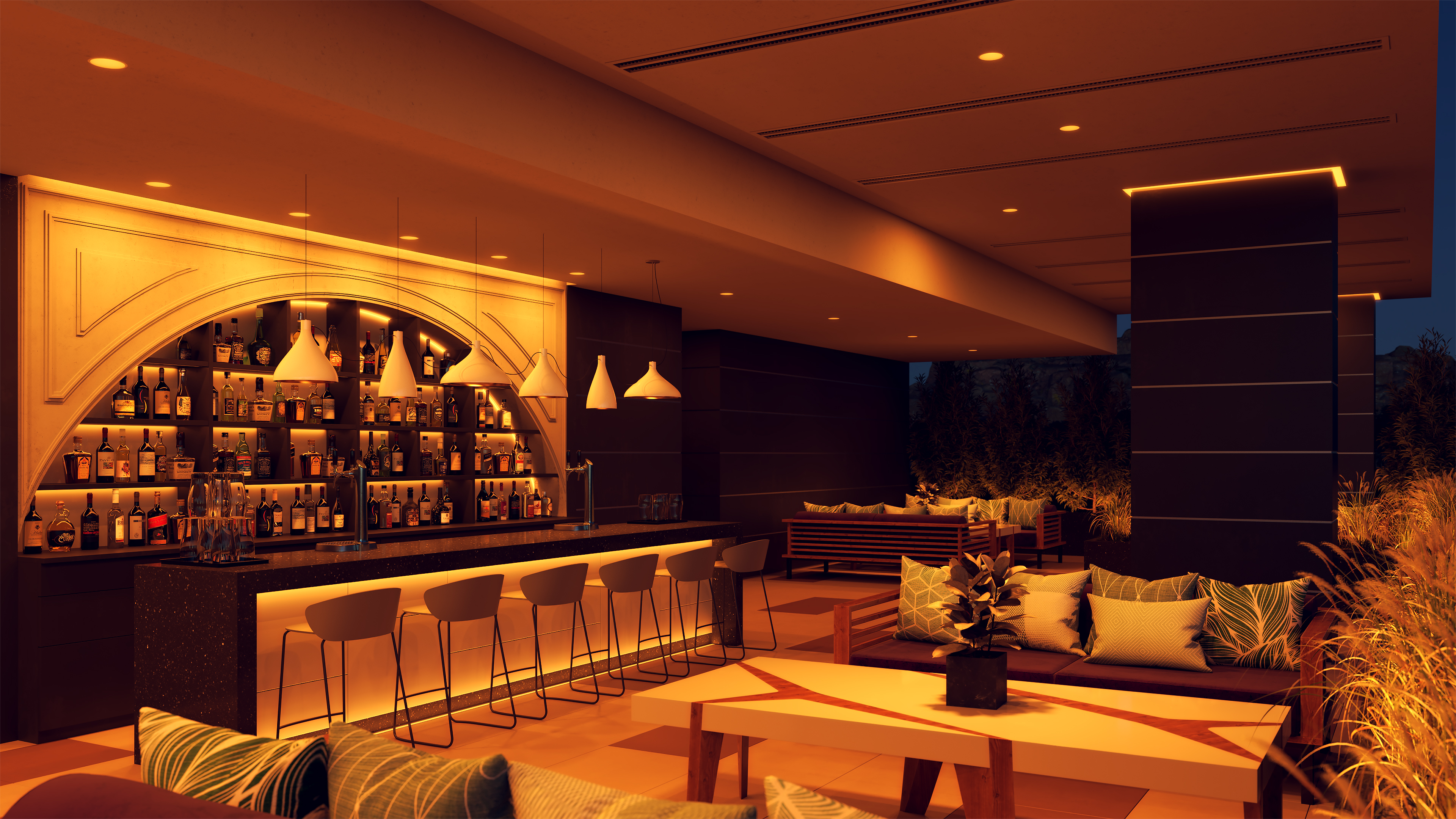 Vanishing Point 120VAC Pendant Connection Ceiling Cord Grip System, 2000K