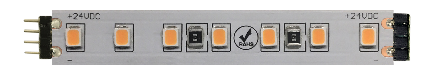 Stomp Strip & Soft Strip, Static White 24VDC With Pins, Soldered Leads or Snap & Light Connectors - Click to Enlarge