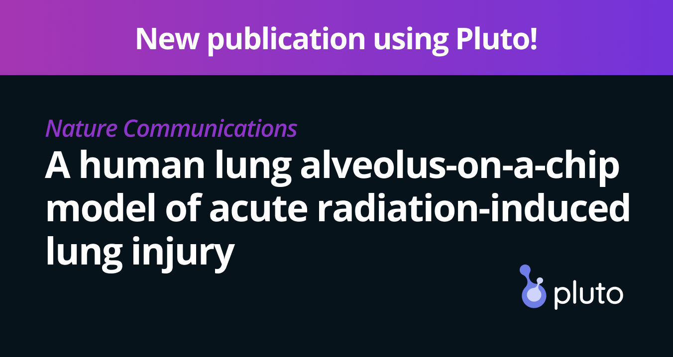 Image for New publication: A human lung alveolus-on-a-chip model of acute radiation-induced lung injury