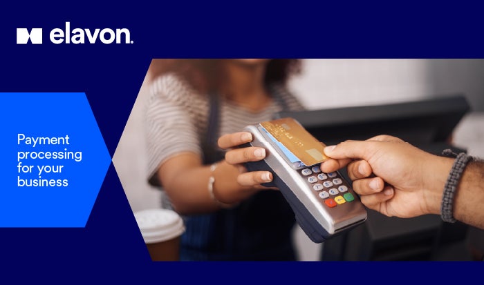 close-up of a credit card reader and copy that says 