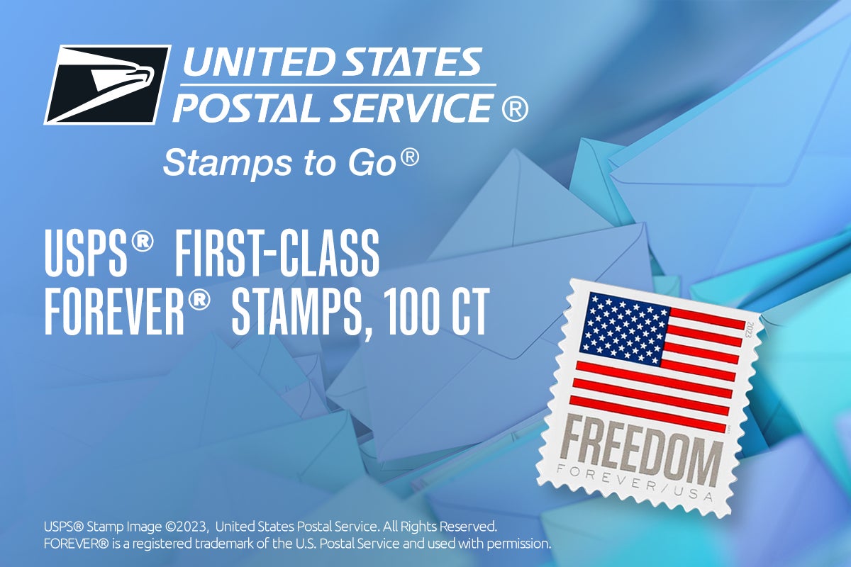 USPS® First-Class Forever® Stamps, 100 CT
