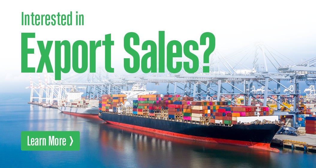 Interested in Export Sales, Learn More