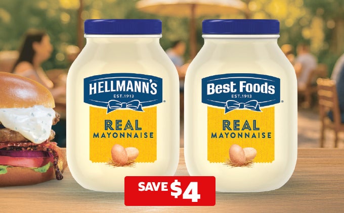 SAVE $4 on Best Foods and Hellmann's Real Mayonnaise