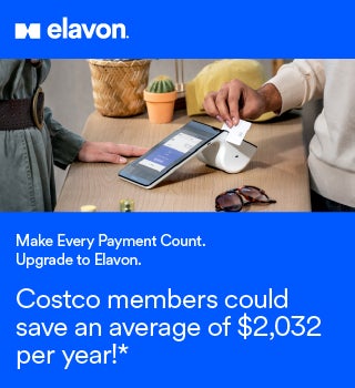 a person paying with a credit card. Costco members could save an average of $2,032 per year!*