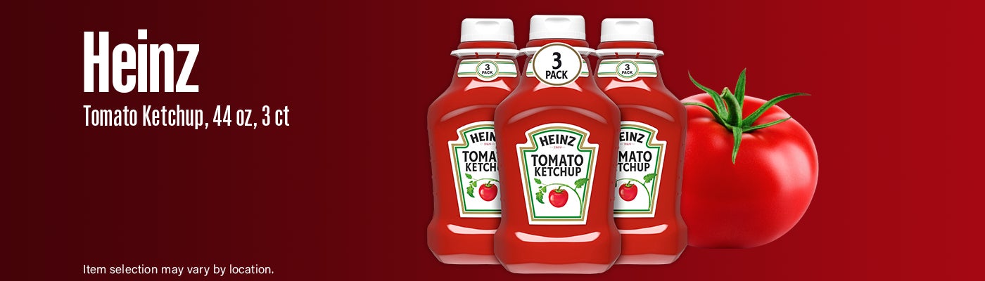 Heinz Tomato Ketchup, 44 oz, 3 ct