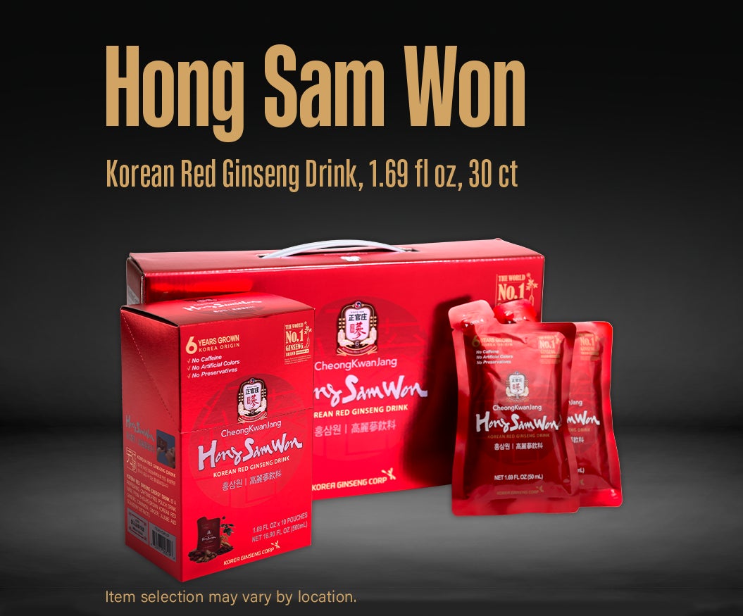 Hong Sam Won Korean Red Ginseng Drink, 1.69 fl oz, 30 ct