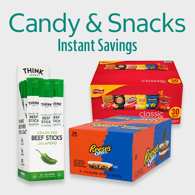Instant Savings on Candy & Snacks