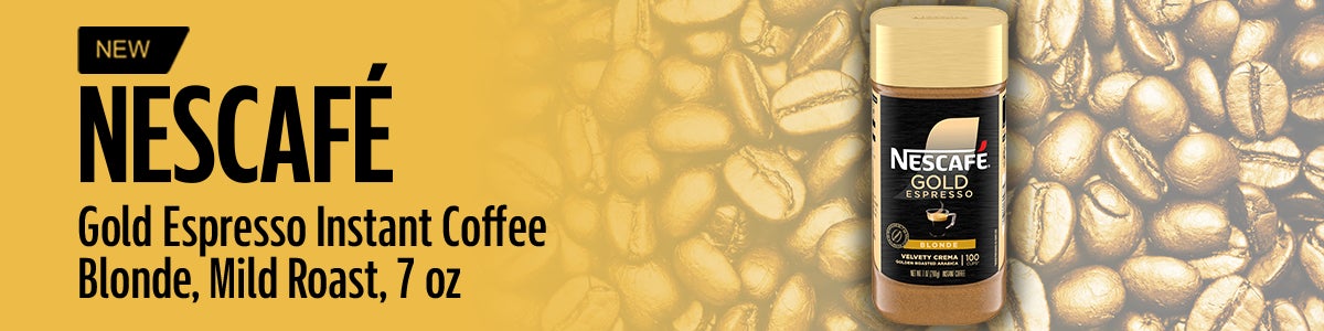 NEW NESCAFÉ Gold Espresso Instant Coffee, Blonde, Mild Roast, 7 oz