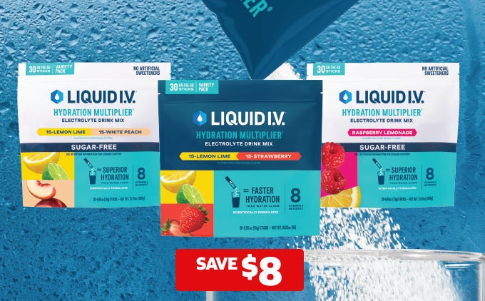 SAVE $8 on Liquid I.V. Hydration Multiplier Drink Mix