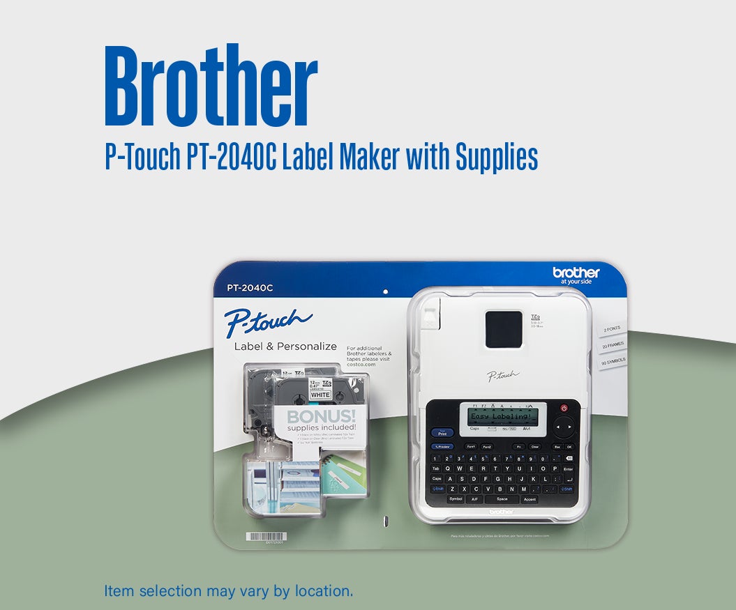 Brother P-Touch PT-2040C Label Maker with Supplies