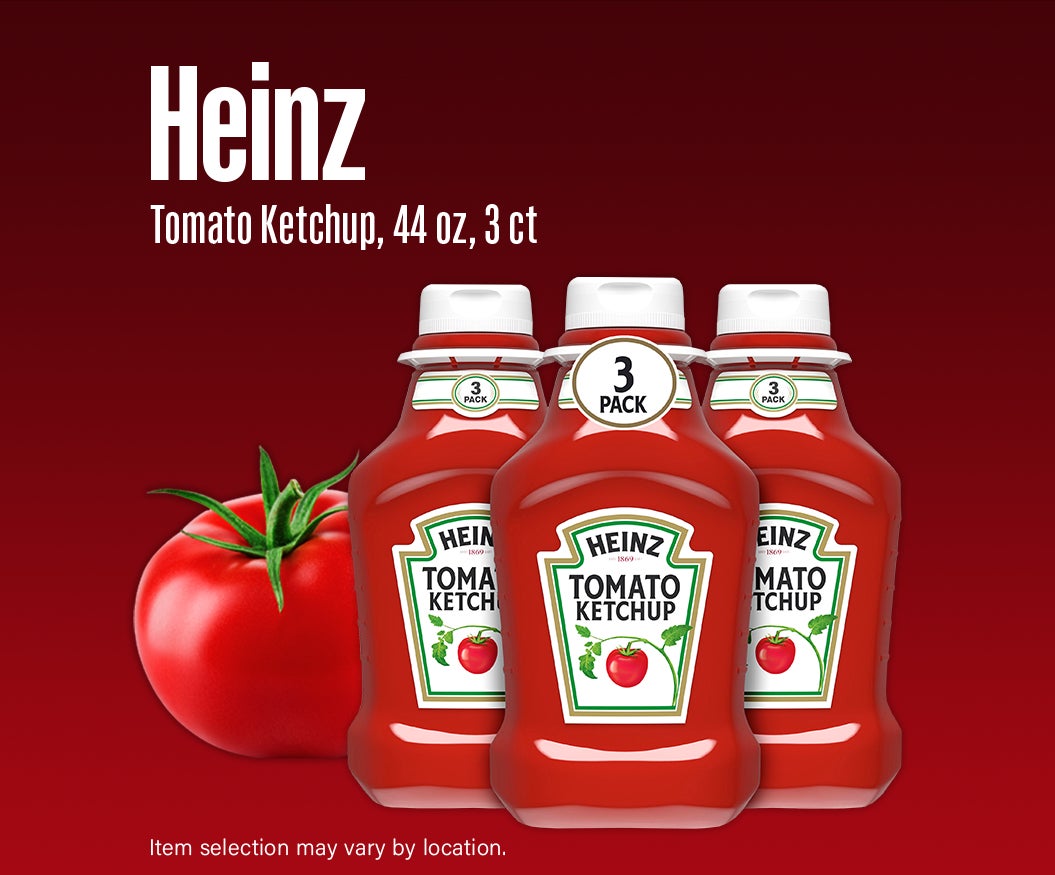Heinz Tomato Ketchup, 44 oz, 3 ct