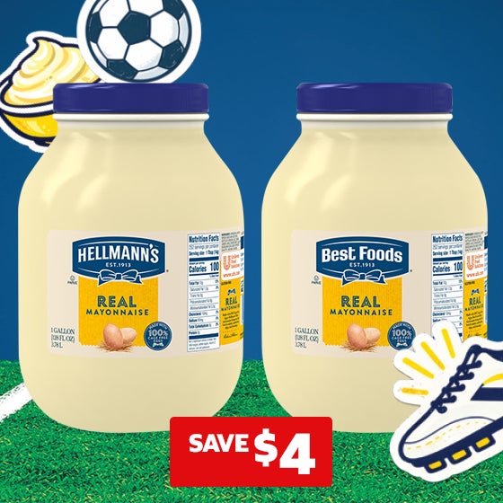 SAVE $4 on Best Foods OR Hellmann's Real Mayonnaise, 1 Gallon