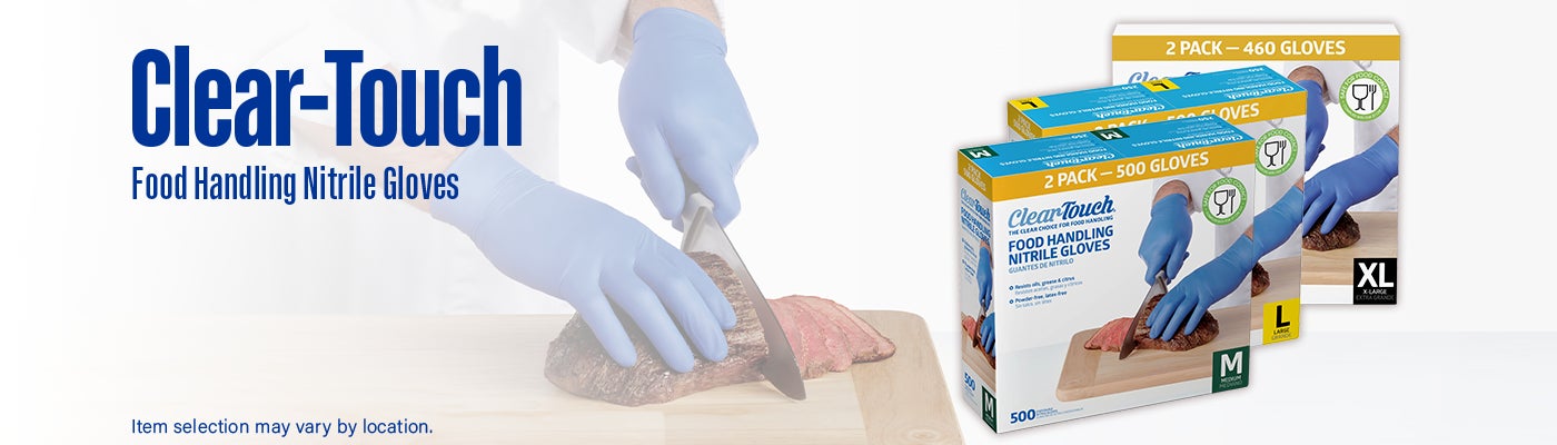 Clear-Touch Food Handling Nitrile Gloves