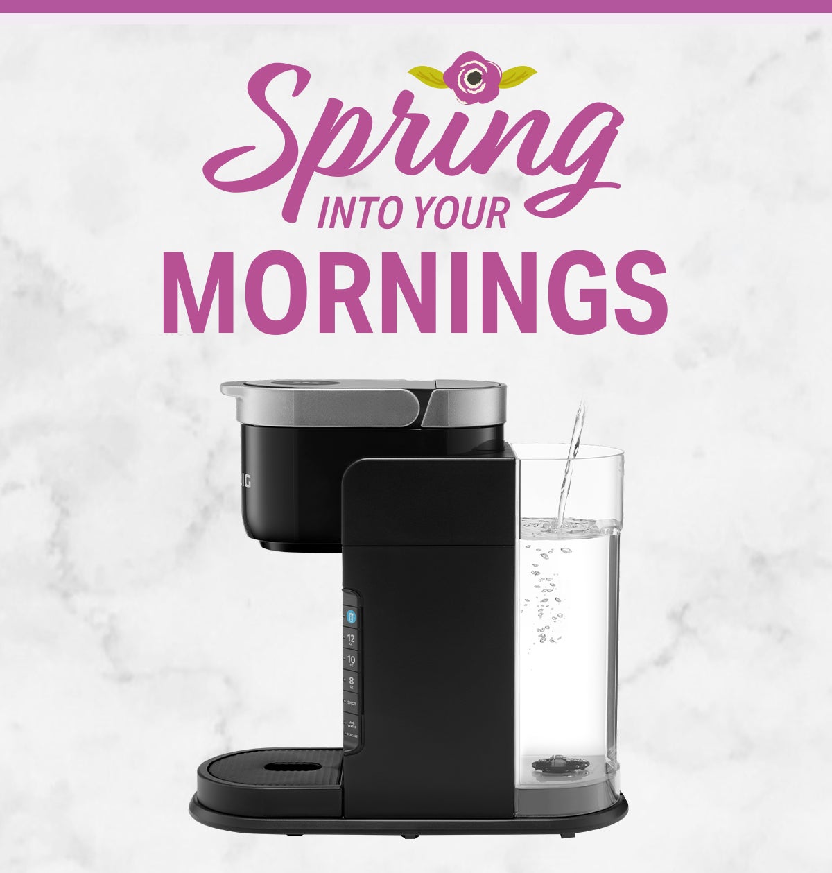 Strong Brew: For a bolder, more intense single cup. Brew Over Ice: Brews hot coffee extra strong to reduce ice melting and beverage dilution.