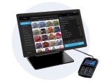 a point-of-sale system with screen and payment terminal