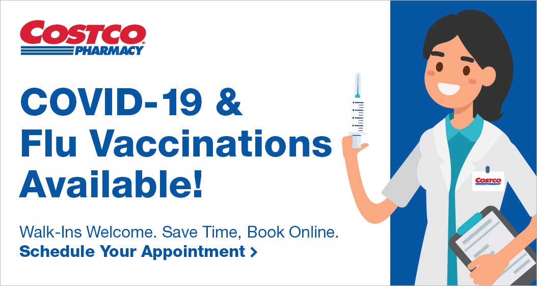 Cover-19 & Flu Vaccinations available! Walk-ins welcome. Save time, book online. Schedule your appointment.