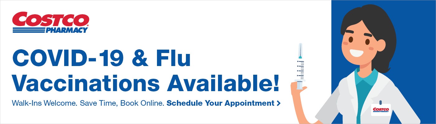 Cover-19 & Flu Vaccinations available! Walk-ins welcome. Save time, book online. Schedule your appointment.