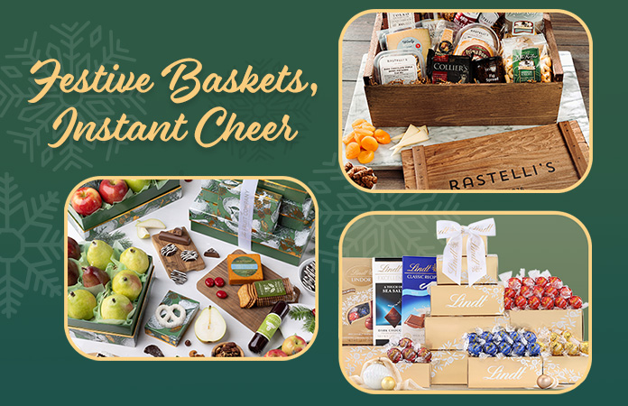 Shop now for Holiday Gift Baskets