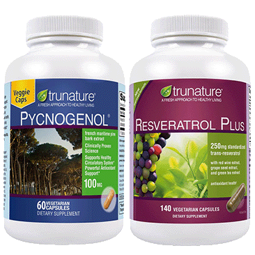 trunature Resveratrol Plus or Pycnogenol, 100 mg