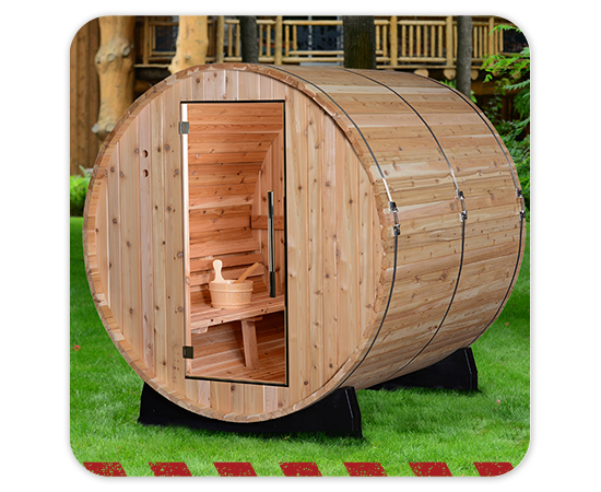 Almost Heaven Saunas Morgan 4-Person Barrel Steam Sauna