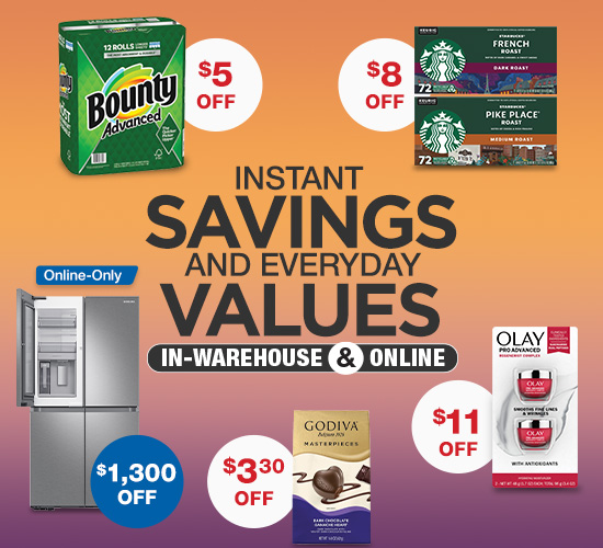 Shop January Member Only Savings in Warehouse and online