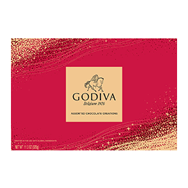 Godiva Premium Chocolate Variety Assorted Chocolates, 4-Pack, 108 Total Pieces