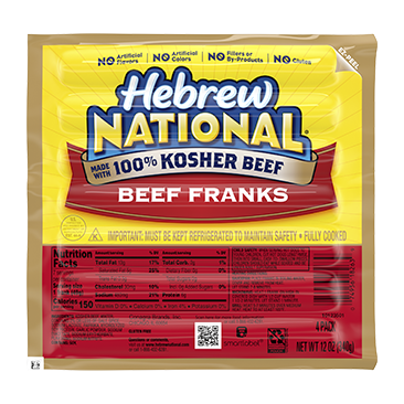 Hebrew National 100% Kosher Beef Franks