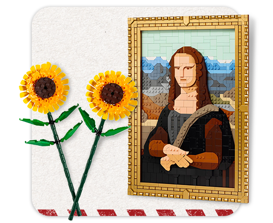 LEGO Mona Lisa and Sunflower Bundle