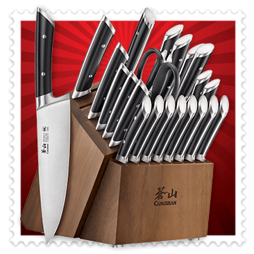 Cangshan Olympus 23-Piece German Steel Forged Knife Block Set