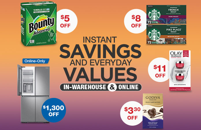 Shop January Member Only Savings in Warehouse and online