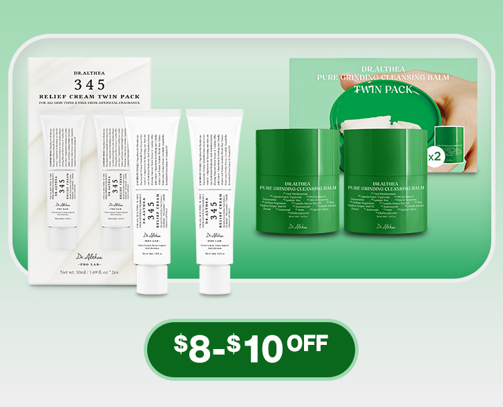 shop select Dr. Althea beauty products $8 to $10 off