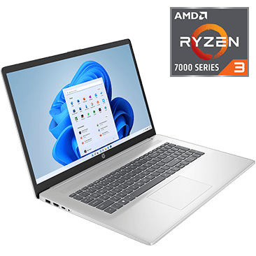 HP 17.3-inch Touchscreen Laptop with AMD Ryzen 3