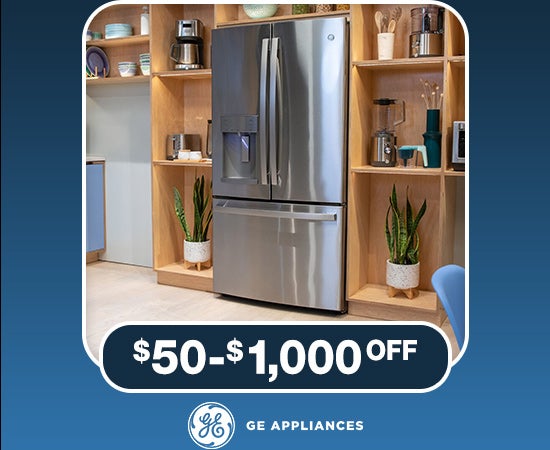 Save on Select GE Refrigeration $50 - $1,000 OFF