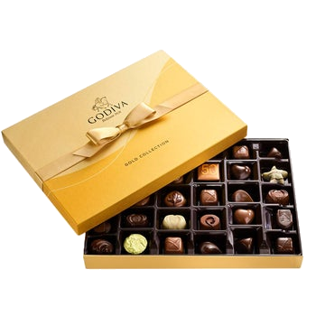 Godiva Assorted Chocolate Gold Collection Gift Box, 36-Pieces