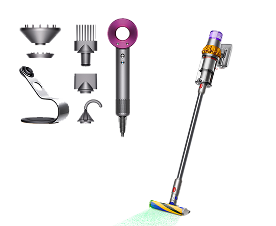 Dyson Supersonic Hair Dryer, Stand and Attachments and/or Dyson V15 Detect Total