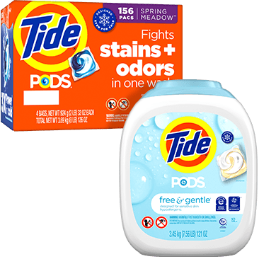 Tide Pods Spring Meadow AND/OR Free and Gentle HE Laundry Detergent Pods