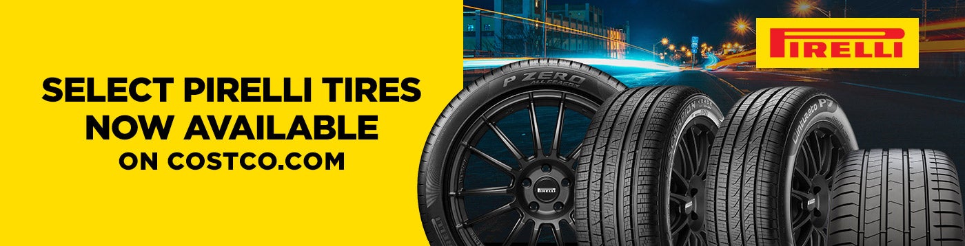 select pirelli tires now available on costco.com