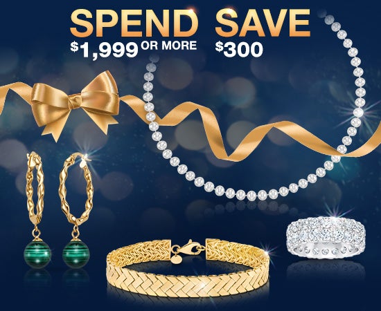 Spend $1,999 or more and save $300 on select jewelry