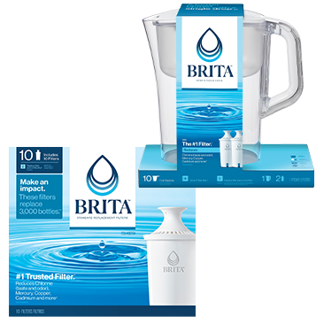 Brita Pitcher Filters 10 ct AND/OR 10-Cup Water Pitcher + 2 Filters