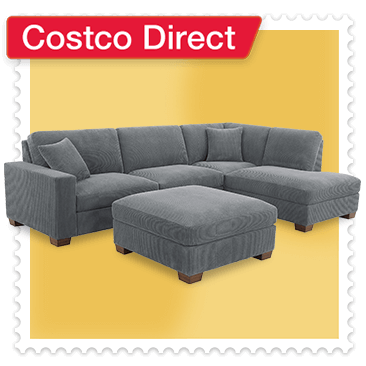 Thomasville Artesia Corduroy Fabric Sectional